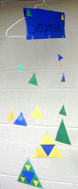 Whitney's Sierpinski triangle mobile